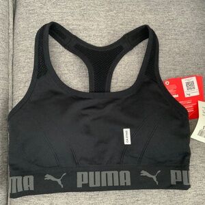 Brand New with Tags Puma Black Sports Bra Sz Small